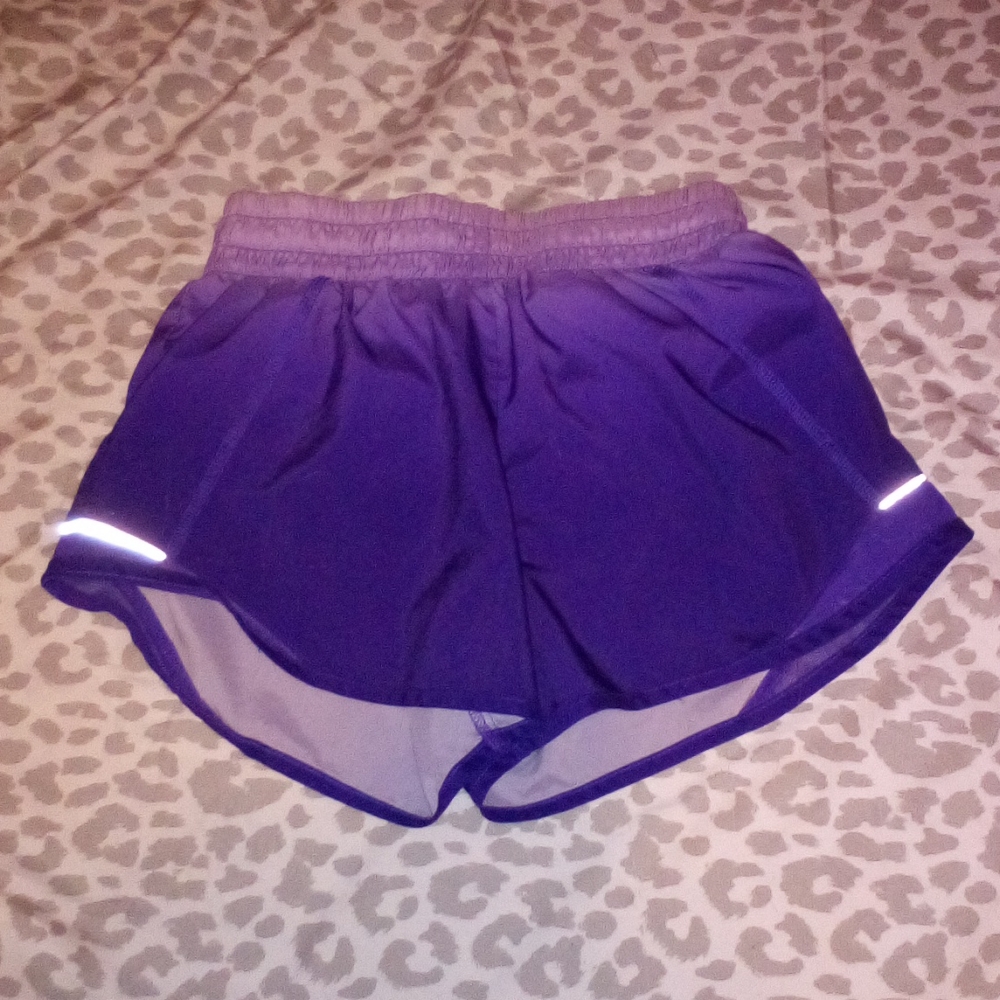 Kids girls purple shorts